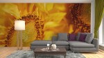 fotobehang woonkamer zonnebloem